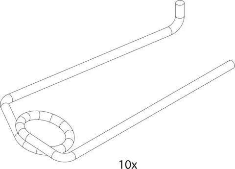 JU/BO/SI Ersatzteil TTNR: 87186846990 Haltefeder 18 mm (10x)