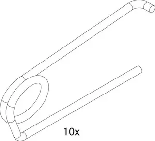 JU/BO/SI Ersatzteil TTNR: 87167711670 Haltefeder 10mm (10x)