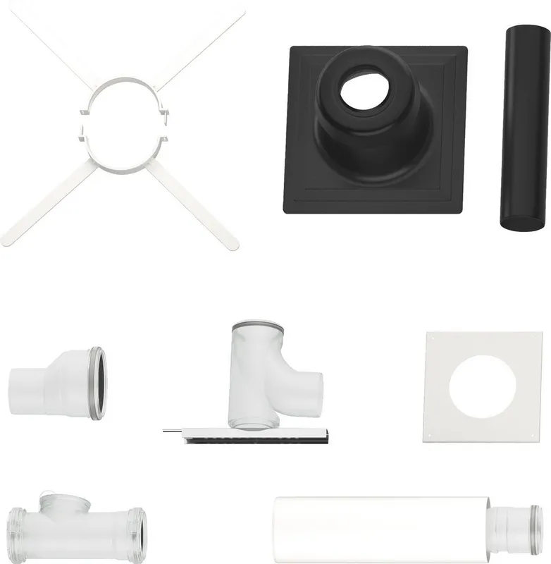 BOSCH Abgaszubehör FC-Set110-B53 Grundbausatz B53, Kunststoff, d:110mm