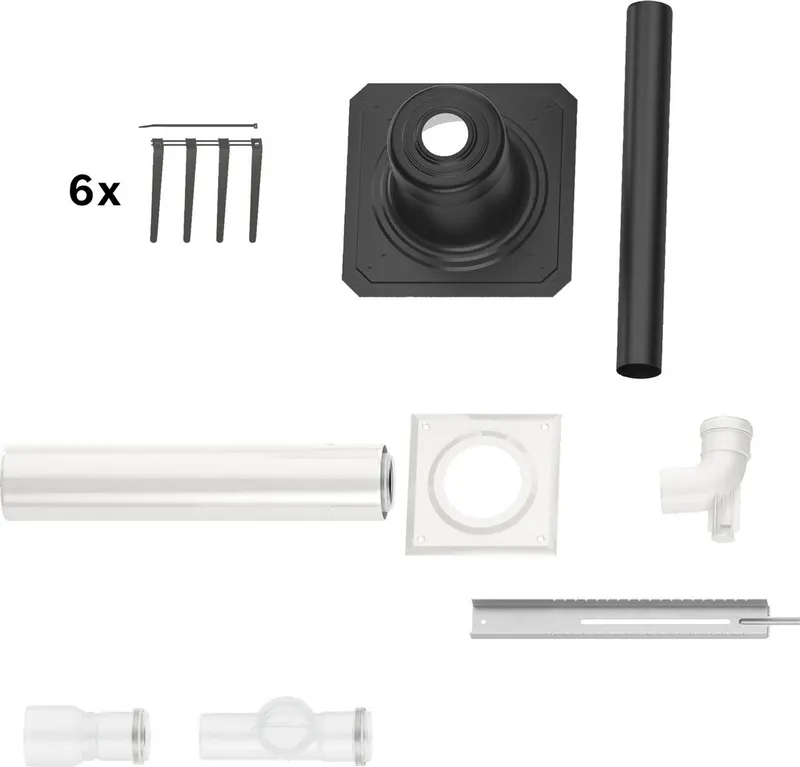 BOSCH Abgaszubehör FC-Set60-B53 (hinten) Grundbausatz B53, d:60