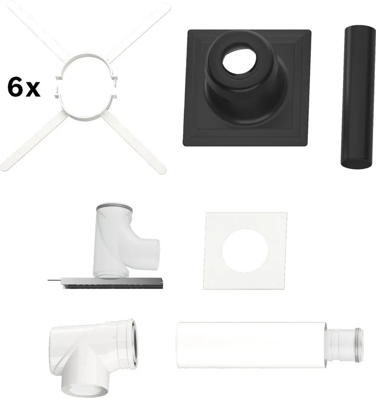 BOSCH Abgaszubehör FC-Set110-C93x (oben) Grundbausatz C93x Kunststoff d:110/160mm