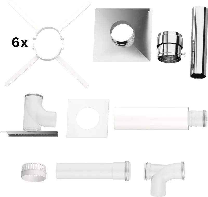 BOSCH Abgaszubehör FC-Set110-B53 Grundbausatz B53 Edelstahl, d:110mm oben