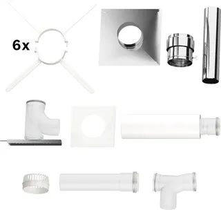 BOSCH Abgaszubehör FC-Set110-B53 Grundbausatz B53 Edelstahl, d:110mm oben