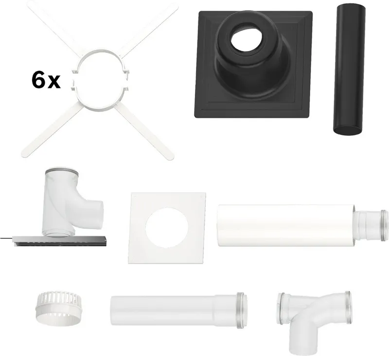 BOSCH Abgaszubehör FC-Set110-B53 Grundbausatz B53 Kunststoff d:110mm oben