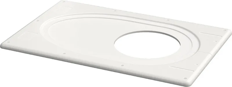 BOSCH Abgaszubehör FC-O110 Abdeckblende, weiß, d:160mm