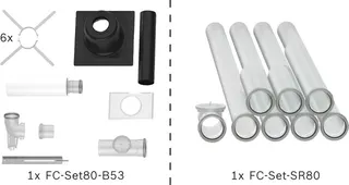 BOSCH Abgas-Standardpaket BOPA FC12 Schacht starr, 80, 10m, RLA