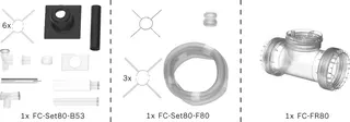 BOSCH Abgas-Standardpaket BOPA FC06 Schacht flexibel, 80, 15m, RLA