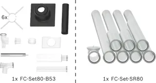 BOSCH Abgas-Standardpaket BOPA FC02 Schacht starr, 80, 10m, RLA