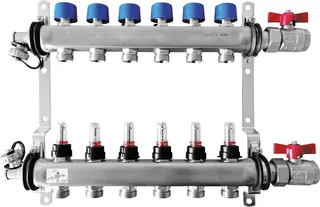 BOSCH Zubehör für Wohnungsstationen Edelstahlverteiler 6HK DFM 0-5l/min