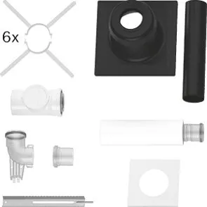 BOSCH Abgaszubehör FC-Set80-C93x (hinten Grundbausatz C93x, d:80/125mm