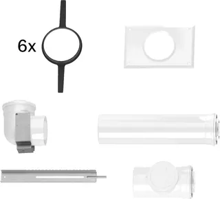 BOSCH Abgaszubehör FC-Set80-C33x (hinten Grundbausatz C33x im Schacht, d:80/125mm