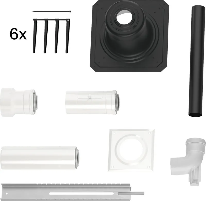 BOSCH Abgaszubehör FC-Set60-C93x Grundbausatz C93x, d:60/100mm Kunststoff