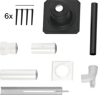 BOSCH Abgaszubehör FC-Set60-C93x Grundbausatz C93x, d:60/100mm Kunststoff