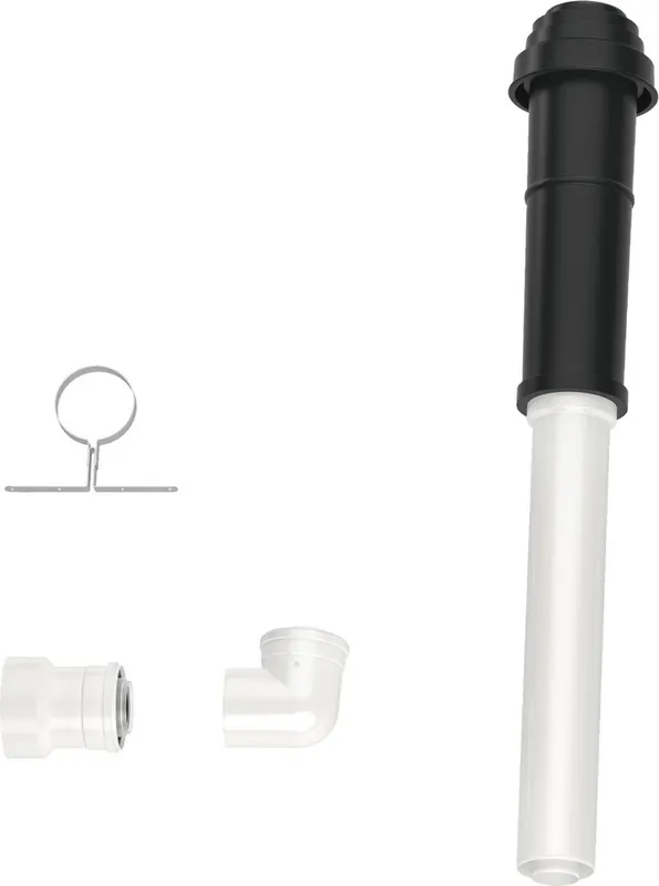 BOSCH Abgaszubehör FC-Set60-C33x, hinten Grundbausatz C33x, schwarz, d:60/100mm
