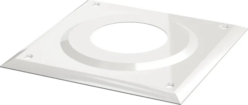 BOSCH Abgaszubehör FC-O80 Abdeckblende, 1-teilig, d:80 mm, weiß