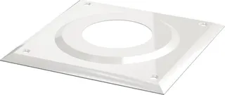 BOSCH Abgaszubehör FC-O80 Abdeckblende, 1-teilig, d:80 mm, weiß