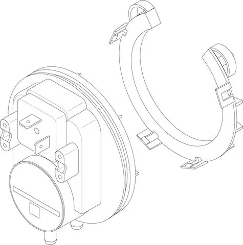 BOSCH Ersatzteil TTNR: 8738805149 Druckschalter Typ 605 23/15Pa kpl everp