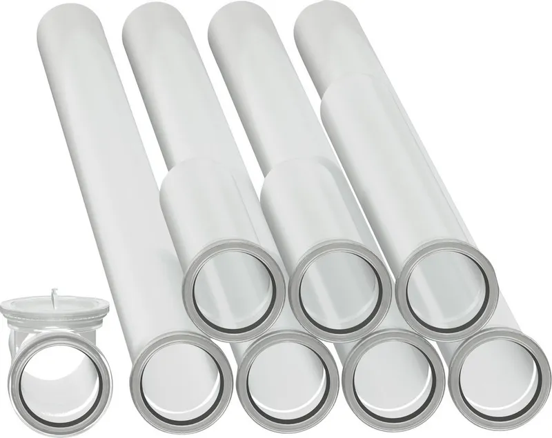 BOSCH Abgaszubehör FC-Set-SR80 Set Abgasrohre d:80 mm, 10m + Prüfrohr