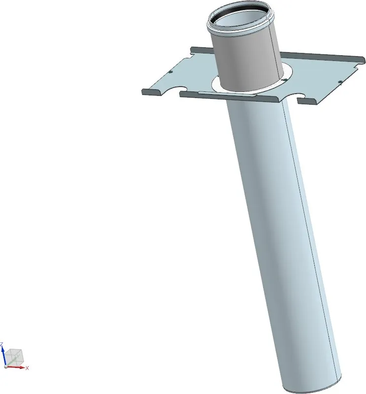 BOSCH Abgaszubehör AZB-160/V Anschlussset Abgas DN160 vertikal 150 kW