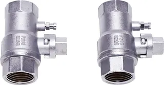 BOSCH Installationszubehör Nr. 763/1 Wartungshähne-Set R 1, Durchgangsform