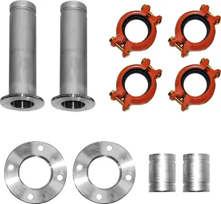 BOSCH Zubehör Solewärmepumpen Anschl.-Set 2 Vor-/Rücklauf nach hinten für T720/800-2