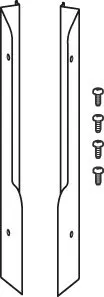 BOSCH Installationszubehör SF 10 Abdeckblech seitlich links und rechts