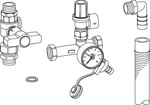 BOSCH Installationszubehör CS 32 Anschlussset für Systemtrennung