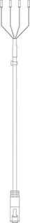 Junkers Ersatzteil TTNR: 8738206768 Kabel für Anzeige R101/5200 10m