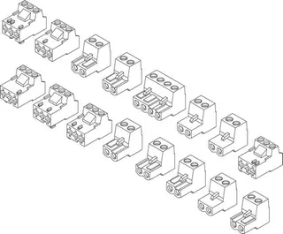 JU/BOSCH Ersatzteil TTNR: 8738206040 Stecker Set