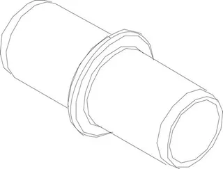 JU/BOSCH Ersatzteil TTNR: 7735600200 Verbindungsstück 43,6 mm