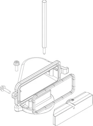 JU/BOSCH Ersatzteil TTNR: 87186646740 Kanal Gas - Luft - Gemisch