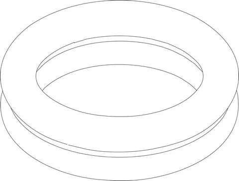 JU/BOSCH Ersatzteil TTNR: 87186620550 Dichtung Gasrohr oben (10x)