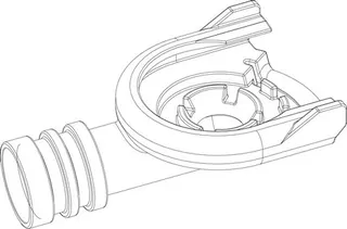BOSCH Ersatzteil TTNR: 87186470200 Siphon Anschlussstück
