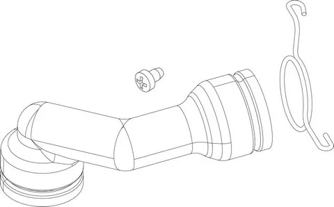 BOSCH Ersatzteil TTNR: 87186454220 Rohr siphon flex