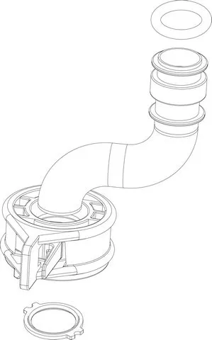 BOSCH Ersatzteil TTNR: 87186451120 Rücklaufrohr