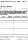 BOSCH Zubehör Wasseraufbereitung VES_B Betriebsbuch Doku vollentsalztes Wasser