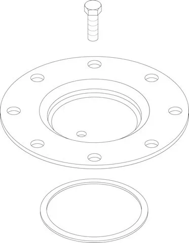 JU/SIEGER Ersatzteil TTNR: 7735500184 Handlochdeckel D210 (5mm) thermogl everp