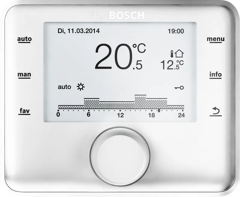 BOSCH außentemperaturgef. Regler CW 800 für bis 8 Heizkreise und 2 WW-Ladekreise