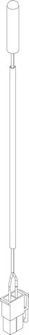 BOSCH Ersatzteil 8738206065 Temperaturfühler NTC 1000mm R40 molex