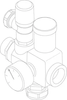 JU/BOSCH Ersatzteil TTNR: 8733703258 Ventil set G1" 2,5 Bar