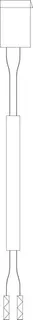 JU/BOSCH Ersatzteil TTNR: 8733703254 Kabel 100mm HMI-CUHP