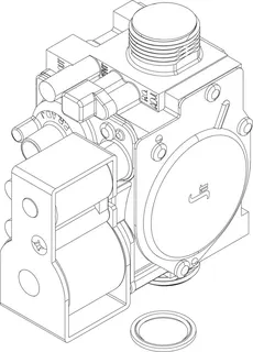 BOSCH Ersatzteil 87186455470 Gasarmatur