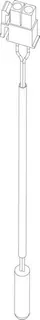 JU/BOSCH Ersatzteil TTNR: 87337026360 Temperaturfühler NTC 200mm R40 molex