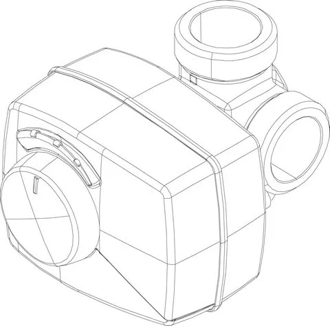 JU/BOSCH Ersatzteil TTNR: 87185908080 3-Wege-Ventil G1 1/4"