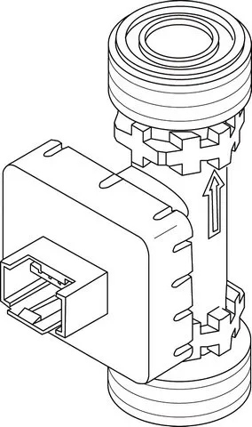 JU/BOSCH Ersatzteil TTNR: 87186636050 Sensor Durchfluss 2-40 inkl. Dichtung