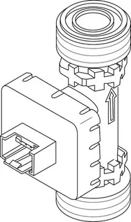 JU/BOSCH Ersatzteil TTNR: 87186636050 Sensor Durchfluss 2-40 inkl. Dichtung