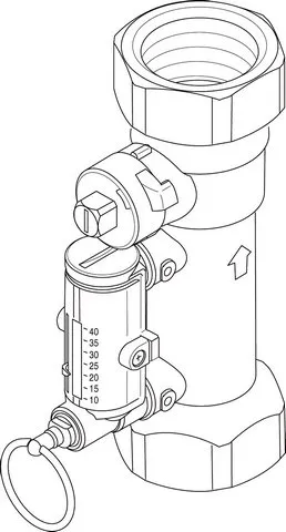 JU/BOSCH Ersatzteil TTNR: 87185320970 Durchflussmesser 10-40 l/min