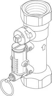 JU/BOSCH Ersatzteil TTNR: 87185320970 Durchflussmesser 10-40 l/min
