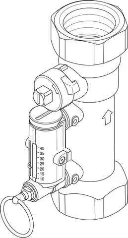 JU/BOSCH Ersatzteil TTNR: 87185320690 Durchflussmesser 30-120 l/min