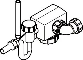 JU/BO/SI Ersatzteil Siphon mit Schwimmer V2 everp